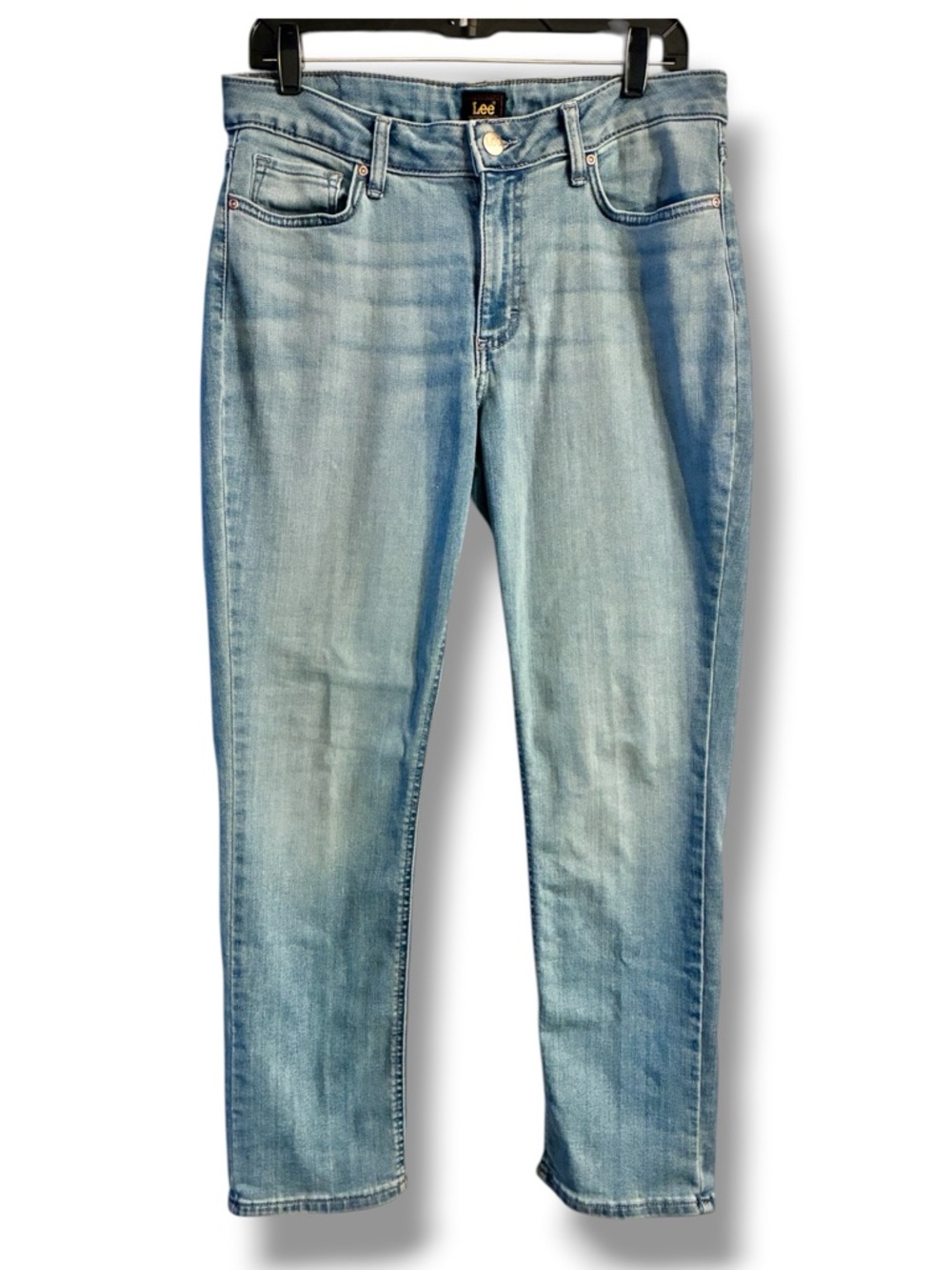 👖 Lee Light Wash Straight Leg Jeans Approx Size 34 (No Tag) Classic Fit